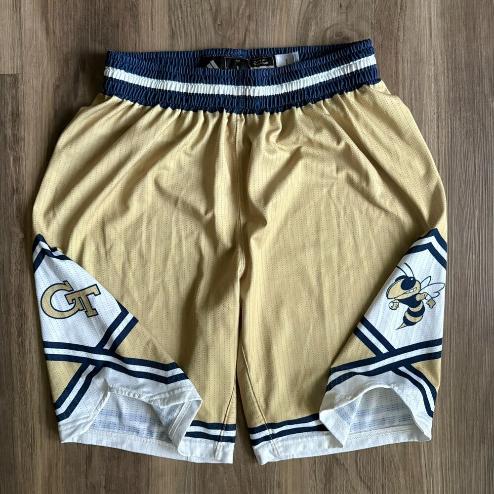 Adidas Georgia Tech Basketball Shorts Men's Size L Game Player Issue GT NCAA
